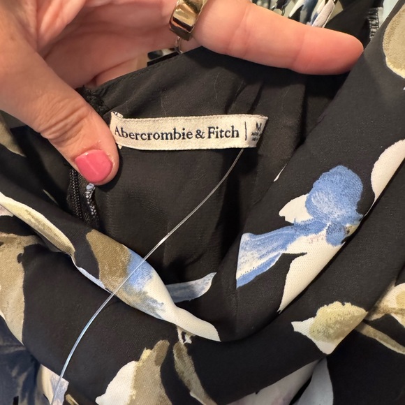 Abercrombie & Fitch Floral Sleeveless Cowl Neck Madi Dress - Picture 4 of 5